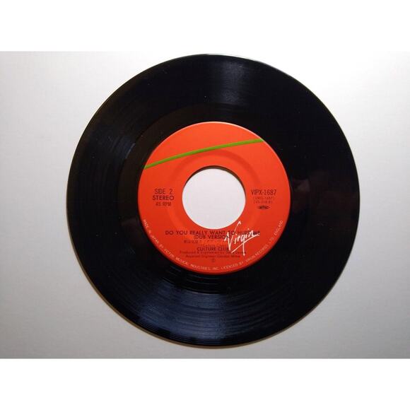 Culture Club Do You Really Want To Hurt Me Japan 1983 Vinyl 7" Record 45 Virgin - Picture 7 of 7